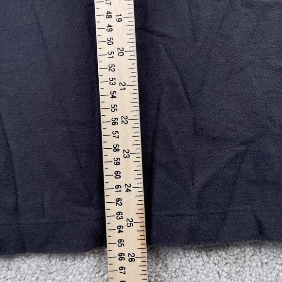 VINTAGE Fila Polo Shirt Mens Medium Black‎ Blue Logo Cotton Ringer Retro 90s - Picture 9 of 10